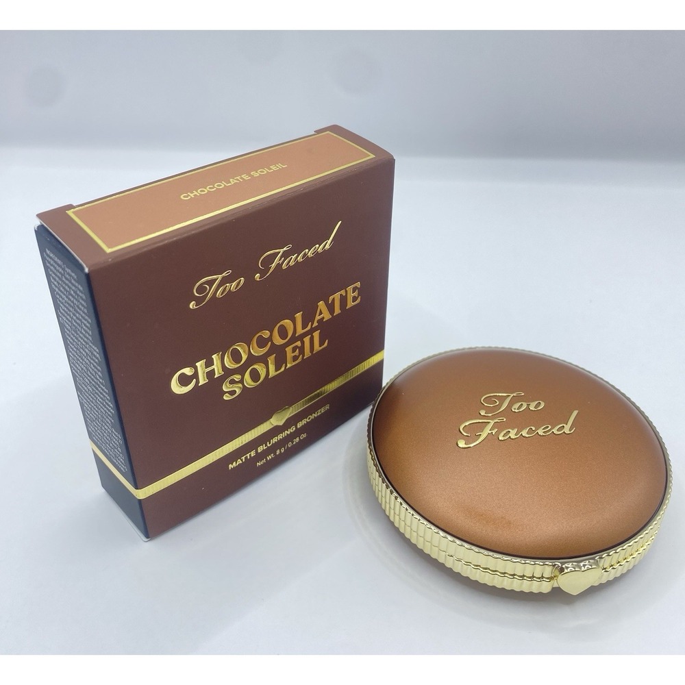 Too Faced Chocolate Soleil Matte Blurring Bronzer Chocolate Soleil 8g/0.28oz NEW - Picture 5 of 11